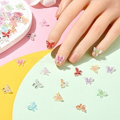 100 Stück 10 Stile Schmetterlings-Harz-Cabochons&nbsp;MRMJ-CJ0001-17