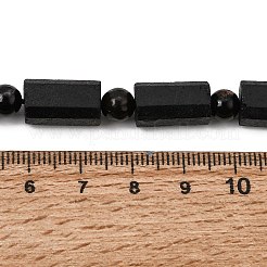 Fili di perle di tormalina nera naturale&nbsp;GG-CBA2D5B-A01-8x12mm