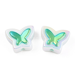 UV-beschichtete Regenbogen-Acrylperlen&nbsp;X-PACR-N015-02