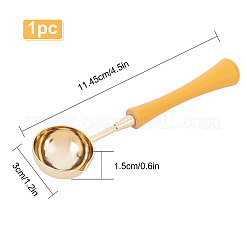 Messing wachs klebt schmelzlöffel&nbsp;AJEW-WH0168-95A