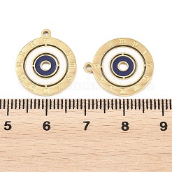 304 Edelstahl-Emaille-Anhänger&nbsp;STAS-P447-01B-G