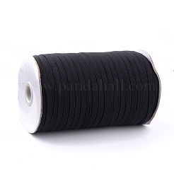 Cordon de corde élastique tressé plat de 3/8 pouce&nbsp;EC-R030-10mm-02