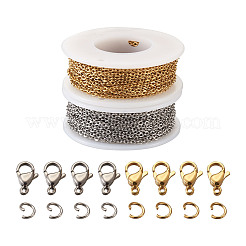 DIY-Sets zur Herstellung von Halsketten und Armbändern aus Edelstahl&nbsp;DIY-YS0001-24