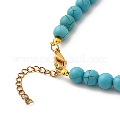 2 collana con perline rotonde in lega di smalto a foglia&nbsp;NJEW-JN05349