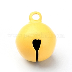 Colgantes de campana de latón con pintura para hornear&nbsp;KK-WH0044-35B