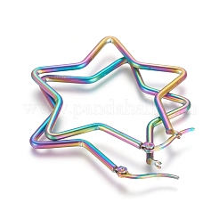 Pendientes de aro de acero inoxidable 304&nbsp;STAS-D171-06C-M
