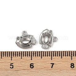 Cabochon-Fassungen für Anhänger aus Edelstahl 304&nbsp;STAS-G356-07P-03