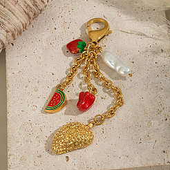 Pendentifs décoratifs en acier inoxydable émaillé&nbsp;HK1101-4