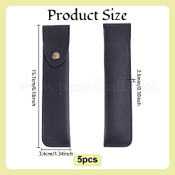 Rechteckiges Stifteetui aus PU-Leder&nbsp;AJEW-WH0485-46B