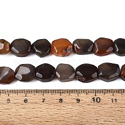 Brins de perles d'agate naturelle teintes et chauffées&nbsp;G-N359-15A-07