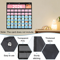 Calendrier mensuel en tissu&nbsp;AJEW-WH0880-39
