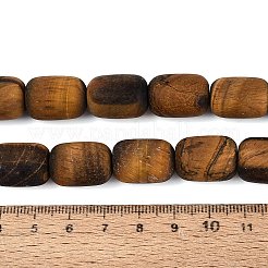 Mattierte natürliche Tigeraugenperlenstränge&nbsp;G-Q606-71