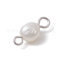 Natürliche Süßwasserperlen Kartoffel-Anschluss-Charms&nbsp;PALLOY-JF03201-02
