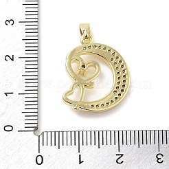 Colgante micropavé cubic zirconia de latón&nbsp;KK-F877-18G