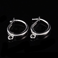 Anlaufschutz rhodiniert 925 Sterling Silber Leverback Ohrring Zubehör&nbsp;X-STER-I017-087P