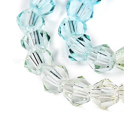 Perles de verre en fil de peinture cuite à dégradé de couleurs&nbsp;DGLA-A039-T6mm-A07