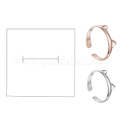 Cajas de anillo de joyas de cartón de papel&nbsp;LS-X3-CBOX-E012-05A