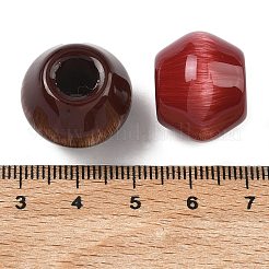 Undurchsichtige Acryl-Imitationsperlen in Katzenaugenform&nbsp;MACR-L016-02