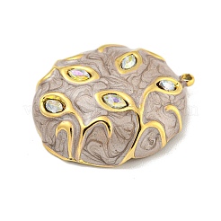 Pendentifs en strass en acier inoxydable 304 avec placage ionique (IP)&nbsp;STAS-U007-02D-G