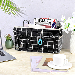 Nachttisch-Caddy aus Polycotton mit Schottenmuster für Studentenwohnheime&nbsp;AJEW-WH0001-81