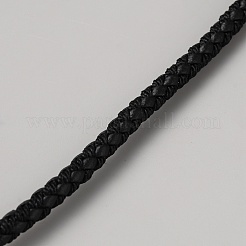 10 m rundes geflochtenes PU-Lederband&nbsp;OCOR-WH0093-07