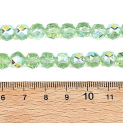 Placcare trasparente perle di vetro fili&nbsp;GLAA-H040-01A