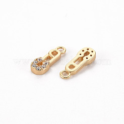 Ciondoli in ottone zirconi chiari micro pavé&nbsp;KK-S356-457-NF