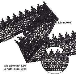 Nylonband mit Spitzenbesatz&nbsp;SRIB-WH0006-26B