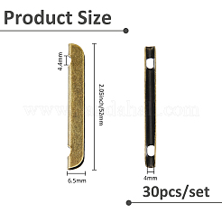 30 cordon pcs de fer embouts&nbsp;IFIN-FH0001-89