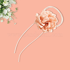 1 Stück Retro-Halsketten mit Rosenblüten aus gewachster Kordel für Damen&nbsp;NJEW-CP0001-05D