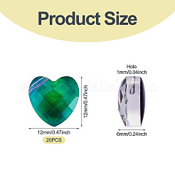 Breloques en verre&nbsp;GLAA-TAC0012-28B