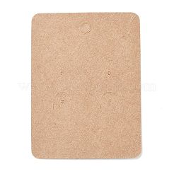 Cartes d'affichage de bijoux en papier kraft vierges&nbsp;X1-CDIS-G005-11