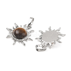 Pendentifs en œil de tigre naturel&nbsp;G-F786-08P-29