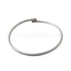 Armreifen aus 304 Edelstahl für Damen und Herren&nbsp;BJEW-Z131-01P