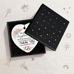 Ornamenti pendenti in porcellana stampata&nbsp;HJEW-WH0056-002