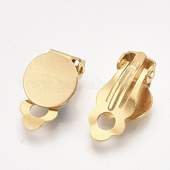 Boucles d'oreilles à clip en acier inoxydable 304&nbsp;STAS-T045-33B-G