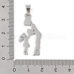 Pendentifs en acier inoxydable 304 anti-ternissement pour la fête des mères&nbsp;STAS-U002-07P