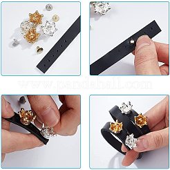 20 Satz Schuhschnallenclips aus Legierung in 2 Farben&nbsp;FIND-WR0003-04