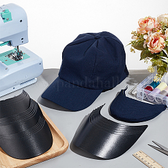 24 pieza de tablero de ala de sombrero de plástico de 4 estilos para gorra con visera&nbsp;AJEW-NB0006-26A
