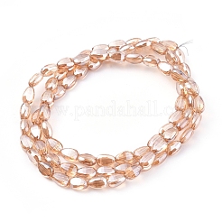 FilI di perline in vetro placcato&nbsp;EGLA-G036-A-PL01