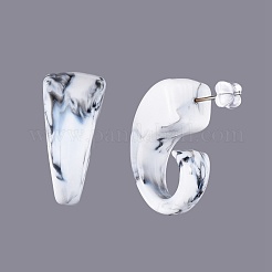 Imitación aretes de acrílico estilo gema&nbsp;EJEW-JE03379-03