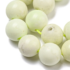 Natürliche Zitronen Jade Perlen Stränge&nbsp;G-R494-A10-03