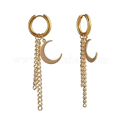 Orecchini a cerchio huggie in acciaio inossidabile 304&nbsp;EJEW-JE04226-02