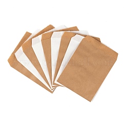 100pcs 2 Farben weiße und braune Kraftpapiertüten&nbsp;CARB-LS0001-04