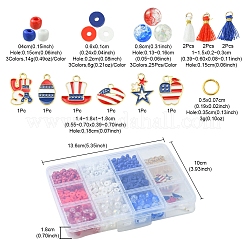 Kit de recherche de fabrication de bijoux pour le jour de l'indépendance&nbsp;DIY-YW0006-85