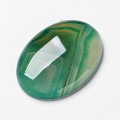 Natürlichen grünen Achat Cabochon&nbsp;G-F296-08-30x40mm