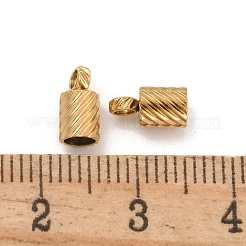Ionenplattierung (IP) 304 Edelstahl-Kordelenden&nbsp;STAS-Z084-07G-01A