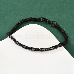 Bracelets à maillons en acier inoxydable 201 pour hommes et femmes&nbsp;BJEW-B143-03EB