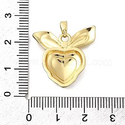 Pendentifs d'émail en laiton &nbsp;KK-P336-15G-01