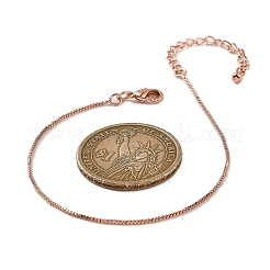 Bracciali a catena in ottone placcato a cremagliera per le donne&nbsp;BJEW-G735-02RG